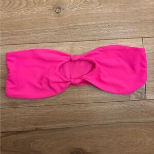 Vibrant Pink Bandeau bikini top